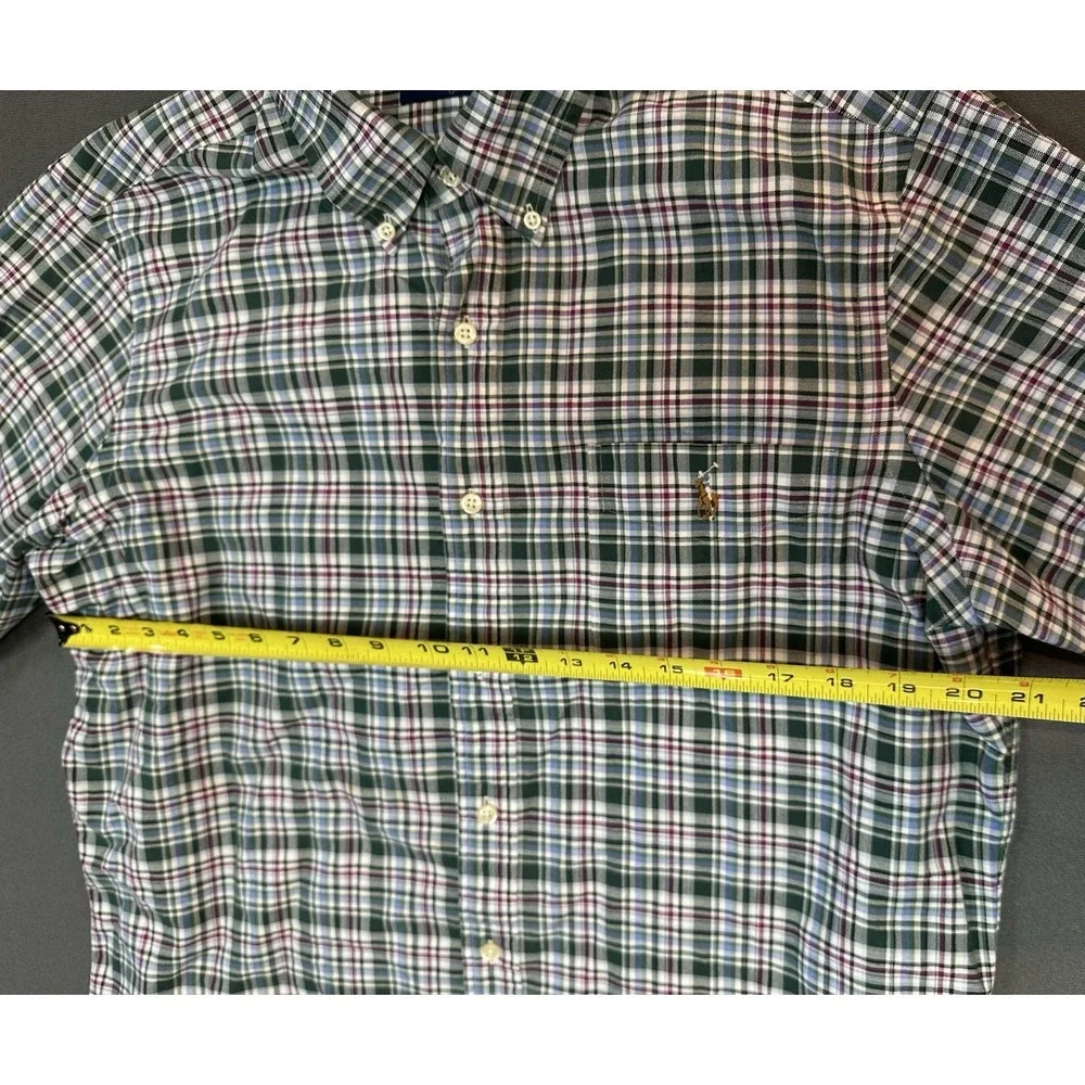 Ralph Lauren Mens Long Sleeve 100% Cotton Button Down Shirt‎ Size L